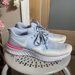 Nike Odyssey React Flyknit Women's Shoes Blue Size 7.5 Lightweight Breathable